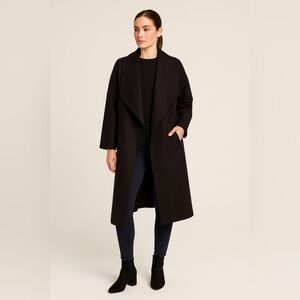 🖤✨ASOS DESIGN‎ Oversized Waterfall Wool Blend Coat Black Size 6✨🖤